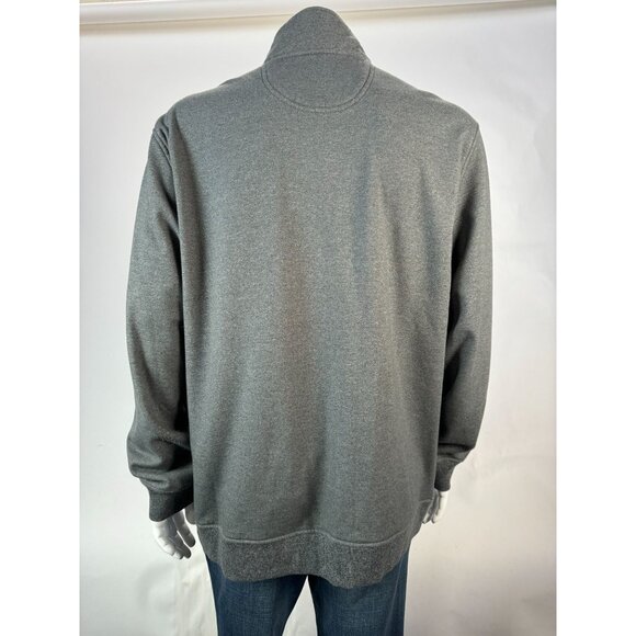Izod Advantage Performance Stretch Grey Quarter-Zip Pullover Sweatshirt XL - Picture 4 of 16